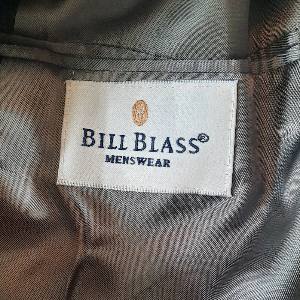 Bill Blass Mens 100%Cashmere Charcoal Gray Blazer Size 42 Regular - Picture 9 of 12